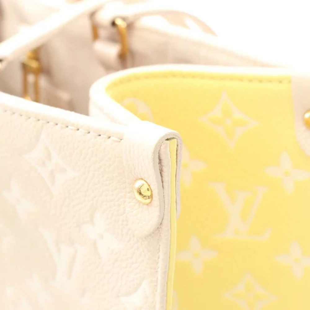 Louis Vuitton OnTheGo Monogram Empreinte Rose Pink Beige Handbag Leather Pink - Picture 5 of 8